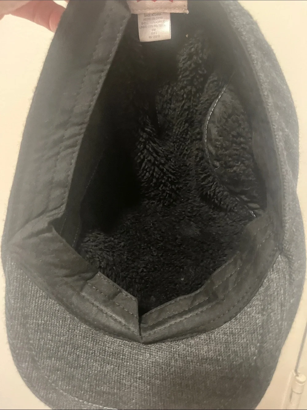 Levi's Black and Gray Knit Cap
